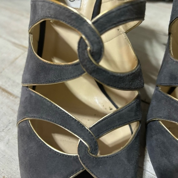 ❤️Jimmy Choo Leashed Piped Cutout Sandal-Sz 10.5 - Picture 4 of 8